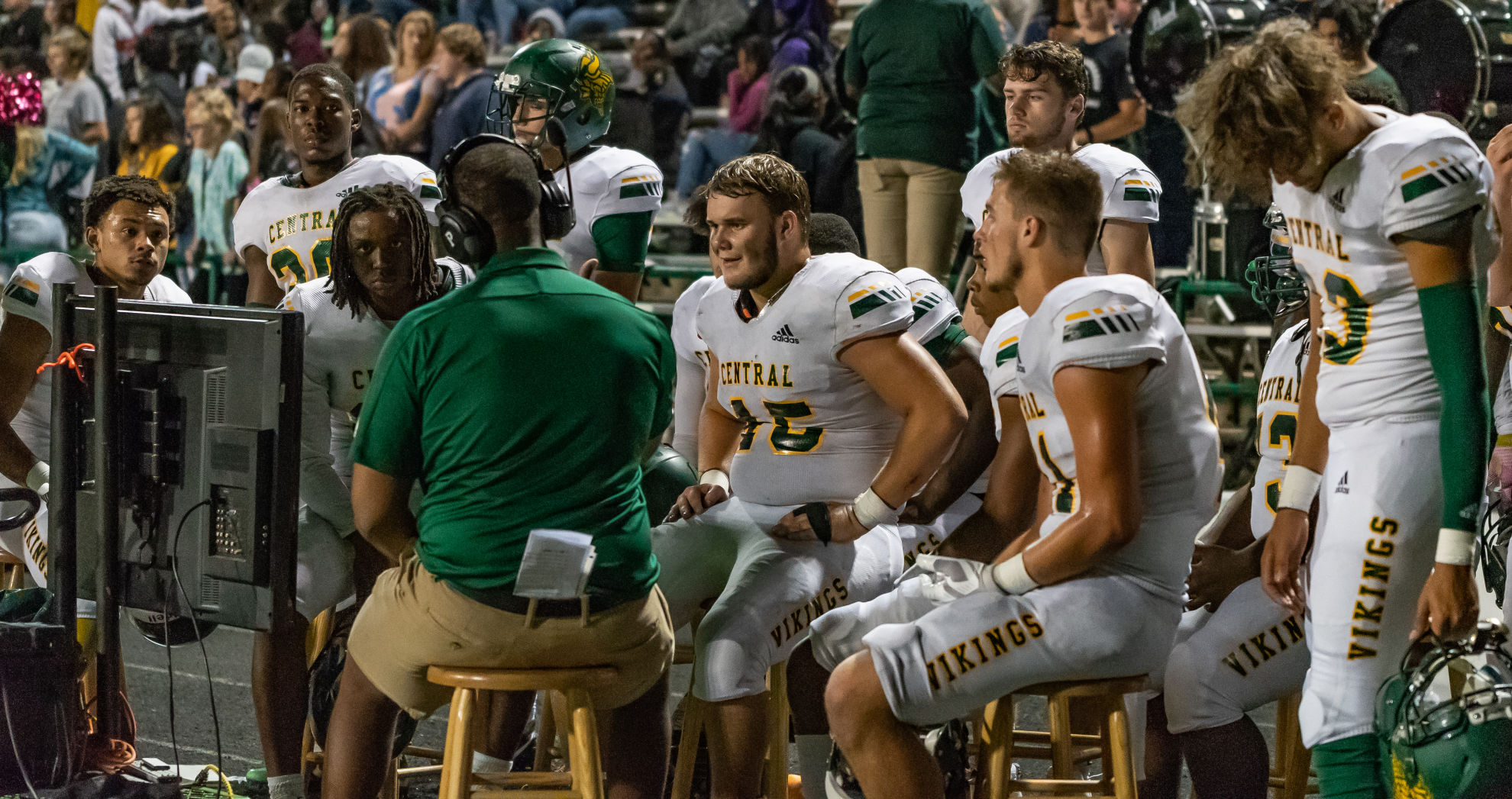 Friday night high school football action
